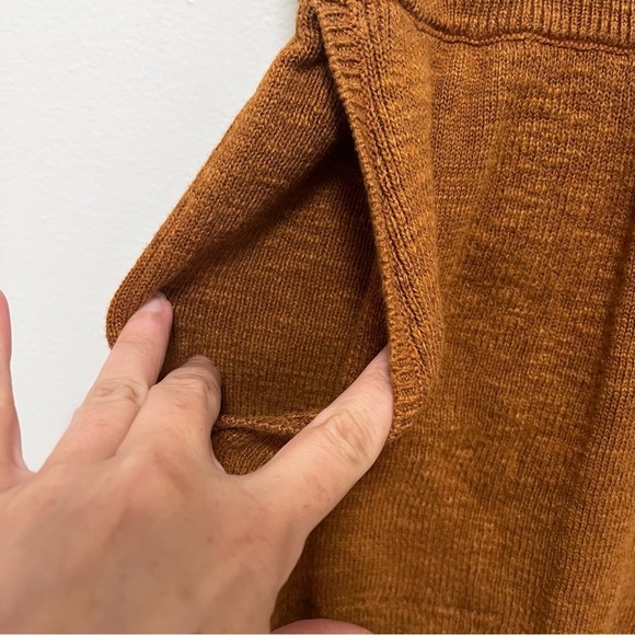 FREE PEOPLE Beach Knit Cotton Linen Blend Pull On Shorts Size Small - Picture 7 of 10